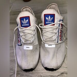 Adidas Sneakers with White and Blue Accents